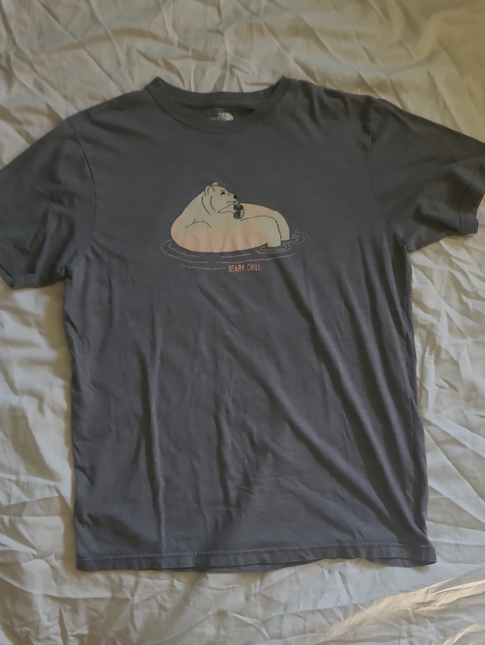 The North Face Charcoal Gray 'Beary Chill' Graphic Tee